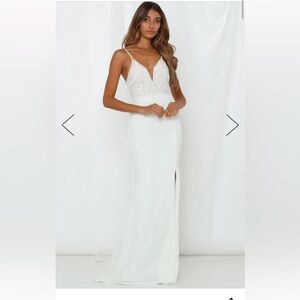 Hello Molly- I come alive maxi dress white